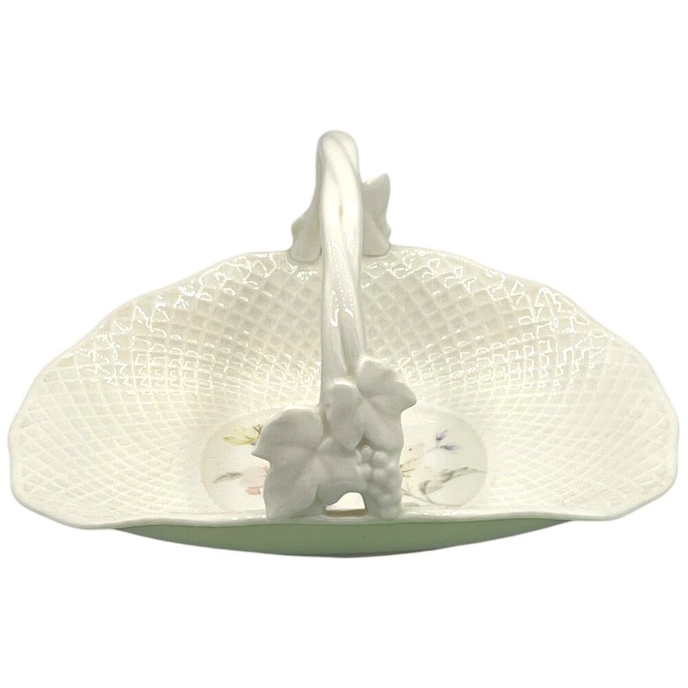 Mikasa Bone China Floral Basket With Handle - Pastel Garden B1645 Naumi Japan - Picture 14 of 15